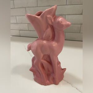 Rosemeade Pink Fawn Deer Vase